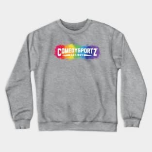 ComedySportz Pride Wordmark Crewneck Sweatshirt